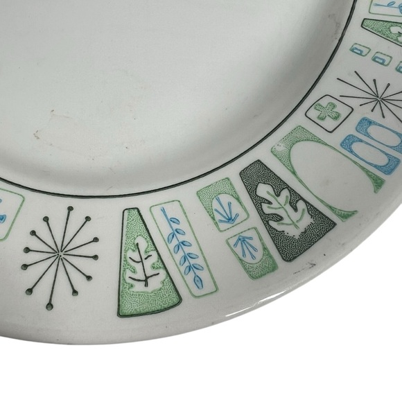 CATHAY by Taylor, Smith & Taylor 13" Oval Serving Platter Atomic Starburst - Picture 3 of 7